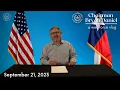 Education and Upskilling Opportunities Chairman Bryan Daniel VLOG September 21 2023