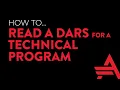 How to Read a DARS for a Technical Program
