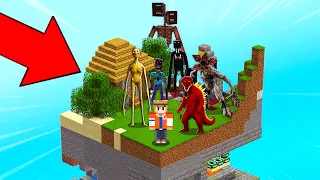 SOBREVIVI aos MONSTROS FAMOSOS em APENAS 1 CHUNK no Minecraft!!