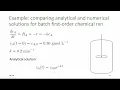 CBE 330 01 05 - Comparing solutions Examples
