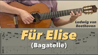 Download Für Elise / Beethoven (Guitar) [Notation + TAB] MP3