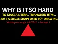 Making a triangle in Khan Academy Attempt 1 - Losing my mind