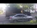 United Parcel Service UPS 2013 Freightliner MT-45G Step Van Engine Start Wait Takeoff