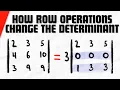 How Row Operations Change the Determinant Linear Algebra