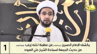 يكشف الامام الحسين(ع) عن عظمة السيدة زينب عليها السلام