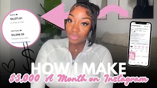 How I Make 4 000 6 000 A Month On Instagram Detailed 
