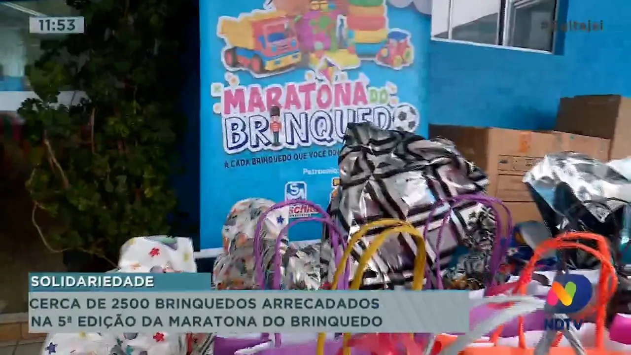 Cerca de 2.500 brinquedos arrecadados na 5ª edição da Maratona do Brinquedo