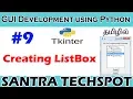 Creating ListBox and working with ListBox in Tkinter Tkinter Tutorial in Tamil