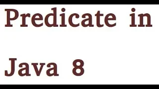 Predicate
