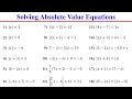 Solving Absolute Value Equations Everything You Need to Know