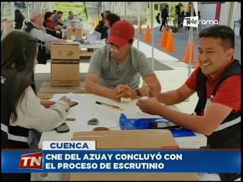 CNE del Azuay concluyó con el proceso de escrutinio