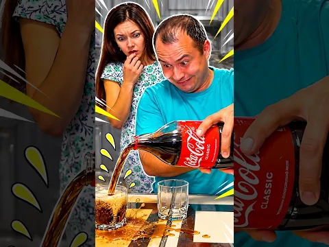 OMG He Still Can’t Pour Coke Into the Glass 😂