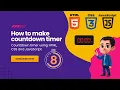 Build a Custom Countdown Timer using HTML CSS JavaScript JavaScript Project for Beginners