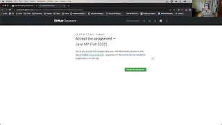 CS 124 Fall 2022 MP0 Java Accepting the GitHub Classroom Assignment