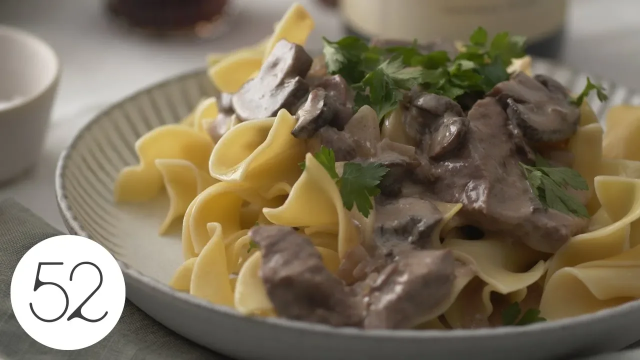 Beef Stroganoff Recipe Demo -Roux-based, Without Cream, With Sour Cream- How to Make Beef Stroganoff. 