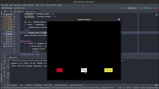 Pygame Creating Buttons
