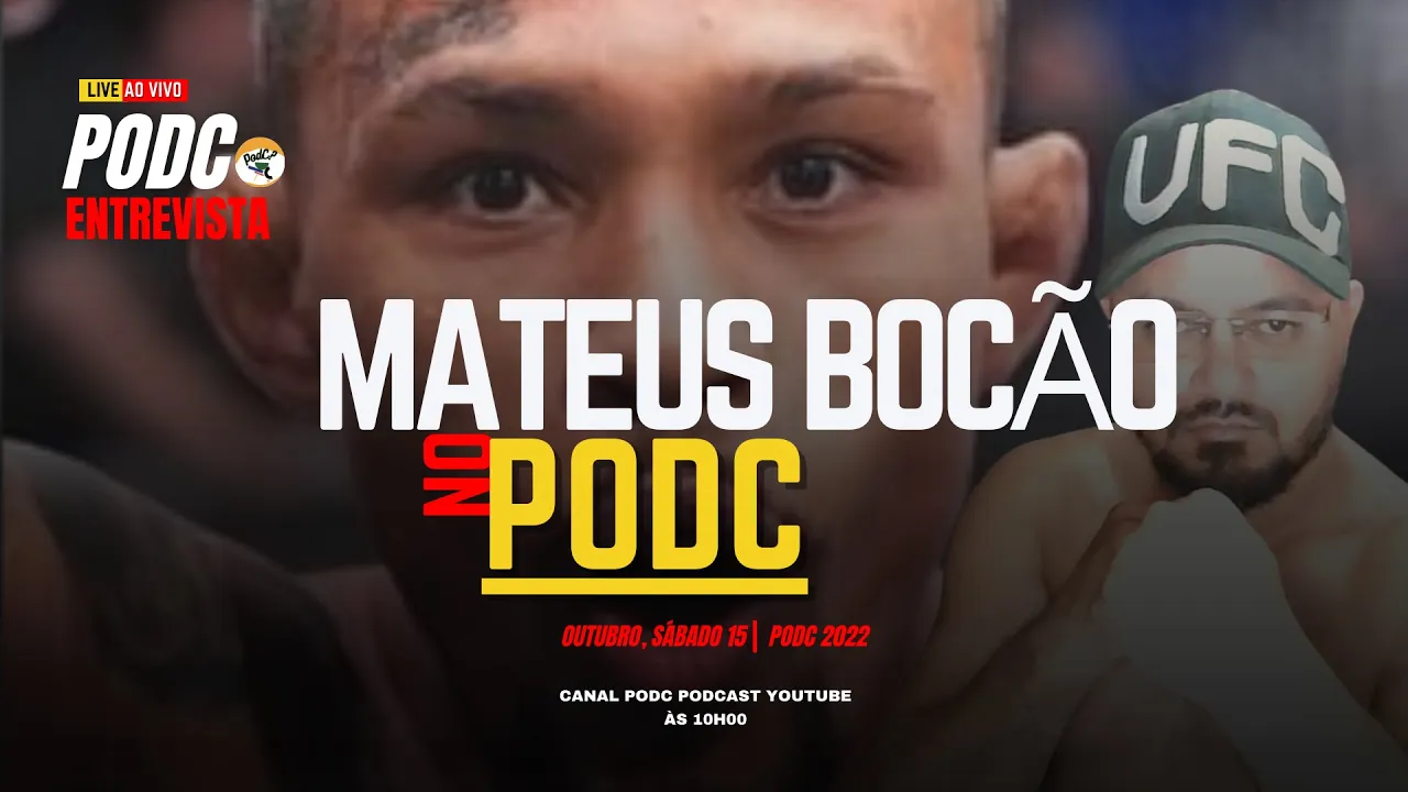 CONFIRMADO}: ATLETA UFC, BOCÃO, NO PODC PODCAST
