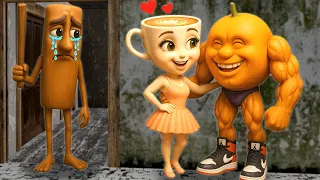 Ballerina Cappuccina Sad Love Story With Tung Tung Sahur In Granny House New Animation 