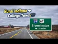 Driving from Vincennes to Bloomington Indiana IN-67 I-69 4K GoPro