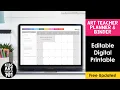 Editable Art Teacher Planner Tutorial