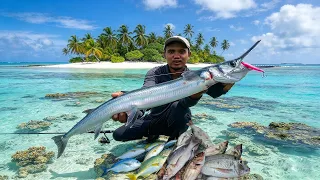 Mancing seharian Casting di tubiran atoll dan jigging rintak asli panen