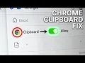 How to Allow Clipboard Access in Google Chrome Quick Tutorial