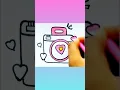 How to draw a colourful camera Easy camera drawing for beginners step by step