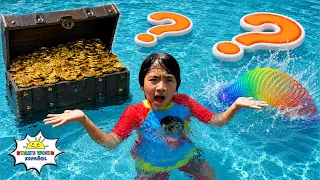 El MEJOR Reto de Flota o se Hunde en la Alberca. Experimentos de Ciencia para Niños!