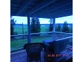 Hog wire deck rail installation