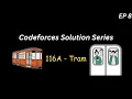 Codeforces 116A - Tram C Solution Explanation