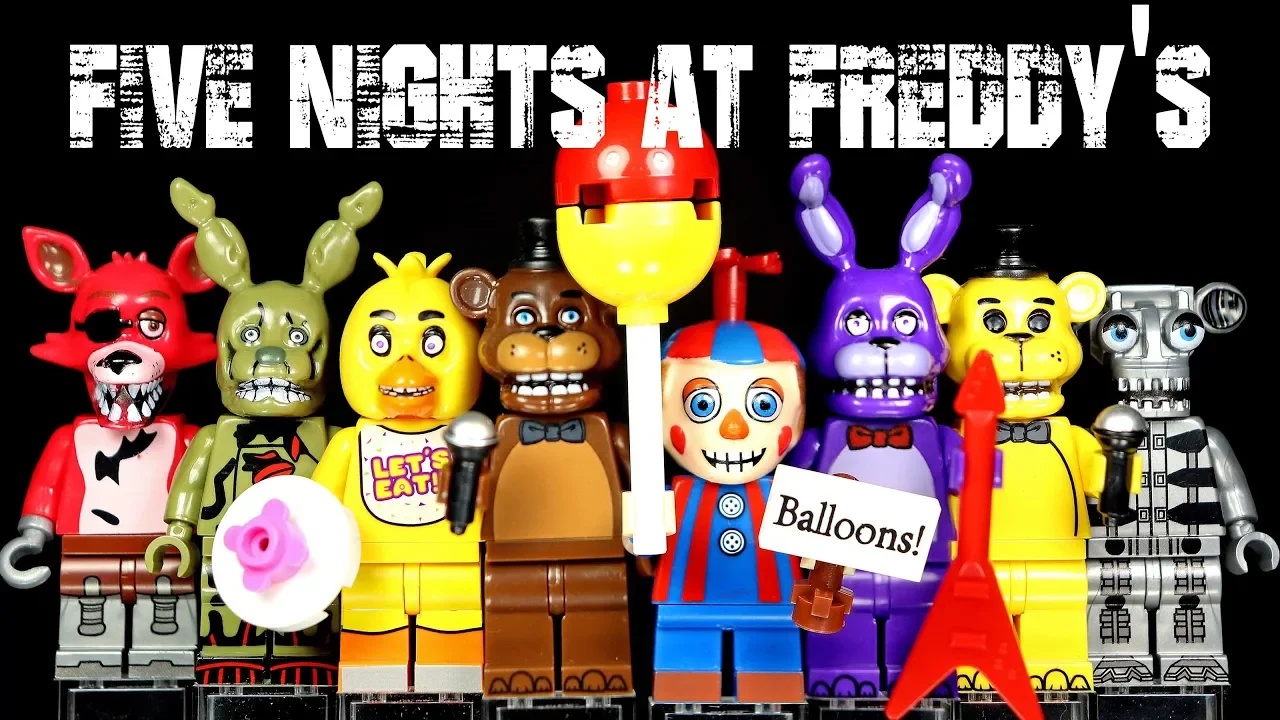 BRICK 101 FNAF roleplay compilation | LEGO + McFarlane Toys Five Nights at Freddy's highlights