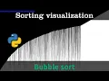 Bubble sort visualization with python 100x speed