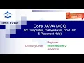 Core JAVA MCQ Part 7 RPSC Programmer Competition