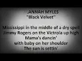 **BLACK VELVET**"ALANNAH MYLES"(with lyrics)