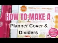 How To Make a Planner Cover Dividers Step by Step DIY