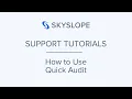 Admin - Quick Audit Mode