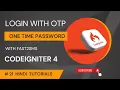 OTP Login With Codeigniter 4 Fast2SMS