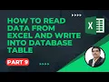Apache POI Tutorial Part9 - How To Read Data from Excel and Write into Database Table