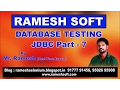 JDBC PREPAREDSTATEMENT AND RESUSTSET INTERFACES BY RAMESH SOFT Part 7