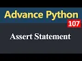 Assert Statement in Python Hindi
