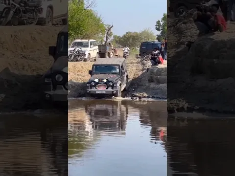 Thar river ko cross kar payega 🔥😂 #trendingshorts #shortsfeed #tharvsscorpio #comedyvideo #faizvines