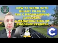 C Tutorial - 28 How to Work with Binary Files in the C A Marathon Sign Up Program Example
