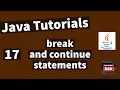 Java Tutorials - Break and Continue Statements