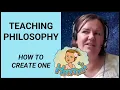 Creating your own teaching philosophy - tips and tricks