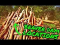 BEAVER DAM LOCATIONS Ark Survival Ascended on THE ISLAND TONS OF CEMENTING PASTE