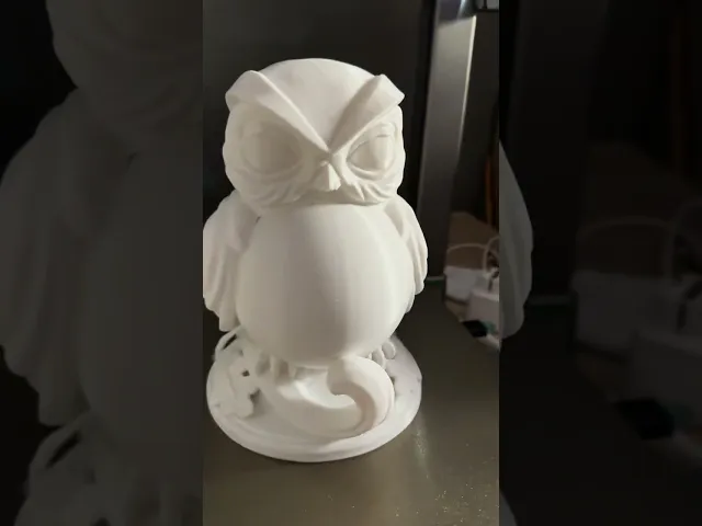 Glowing Moon Owl Lamp - Enchanted Woodland Nightlight STL video thumbnail
