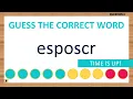 Scrambled Word Game Can You Unscramble These Words 7 Letters