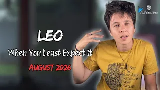 LEO AUGUST 2026 - When You Least Expect It MONTHLY Reading