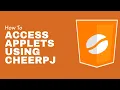 How to access Applets using CheerpJ