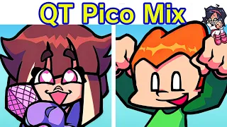 friday night funkin vs qt rewired mini update pico mix fnf mod bf gf blissful obliterated